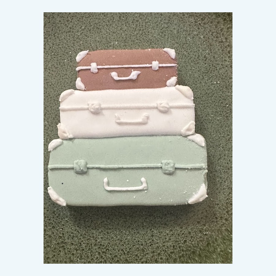 Large cookie — luggage stack